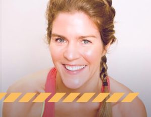 Fiona Dutton, a trainer on Ciclozone, an indoor cycling app