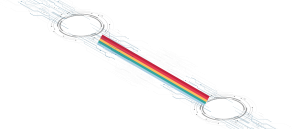 A band showing brand colours of CicloZone, an indoor cycling app